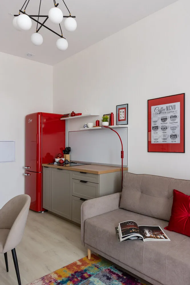 Foto: estilo , Apartamento, Estudio, Proyecto de la Semana, apartamento-estudio, espacios pequeños, hasta 40 metros, espacios pequeños – fotos en nuestro sitio web