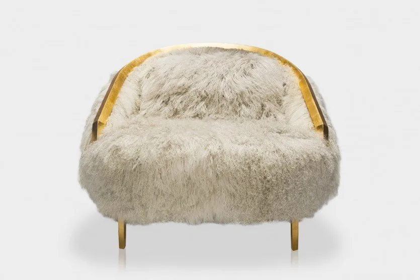 Kokoon俱乐部蒙古椅。设计：让·路易·德尼奥为Marc de Berry