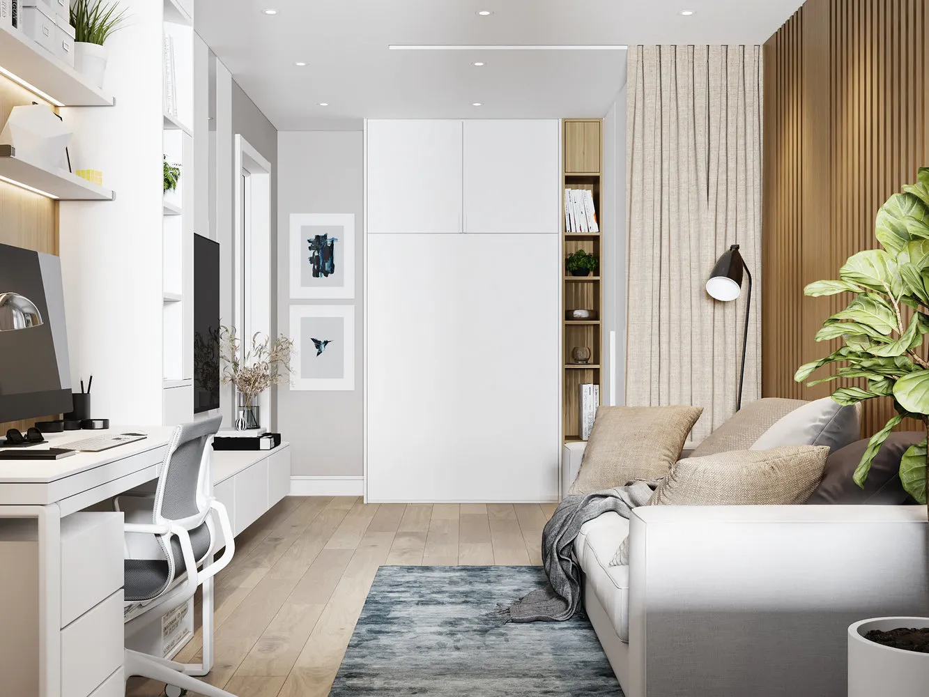 照片:现代客厅,指南,玛琳娜·萨尔基扬,伊琳娜·克里沃索娃,ARCA设计,达莎·捷列亚科娃,叶卡捷琳娜·叶沃季莫娃,玛丽亚和尤金尼·拉蒂肖夫,客厅中的卧室——我们网站上的照片