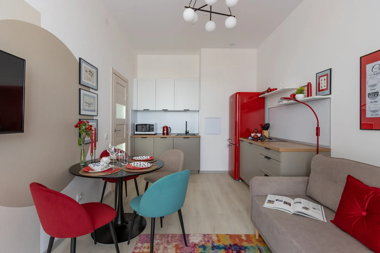 Foto: estilo , Apartamento, Estudio, Proyecto de la Semana, apartamento-estudio, espacios pequeños, hasta 40 metros, espacios pequeños – fotos en nuestro sitio web