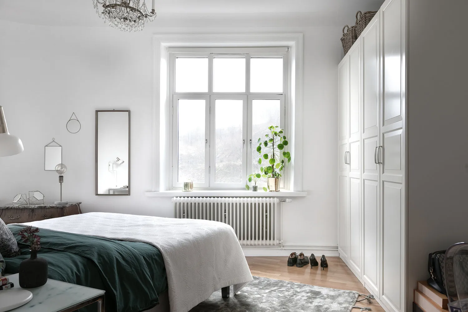 照片:瑞典哥德堡的北欧风格卧室,室内装饰,公寓,2室 – 我们网站上的照片