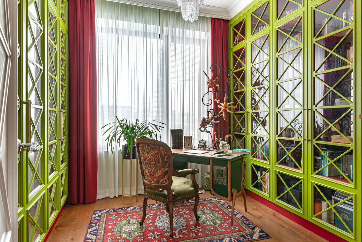 Foto: Oficina en estilo ecléctico, Apartamento, Proyecto de la Semana, Moscú, 3 habitaciones, 60-90 m², Legkocom, Irina Volchenko – foto en nuestro sitio web
