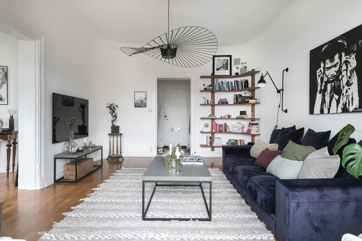 照片:瑞典哥德堡的北欧风格客厅,室内装饰,公寓,2室 – 我们网站上的照片