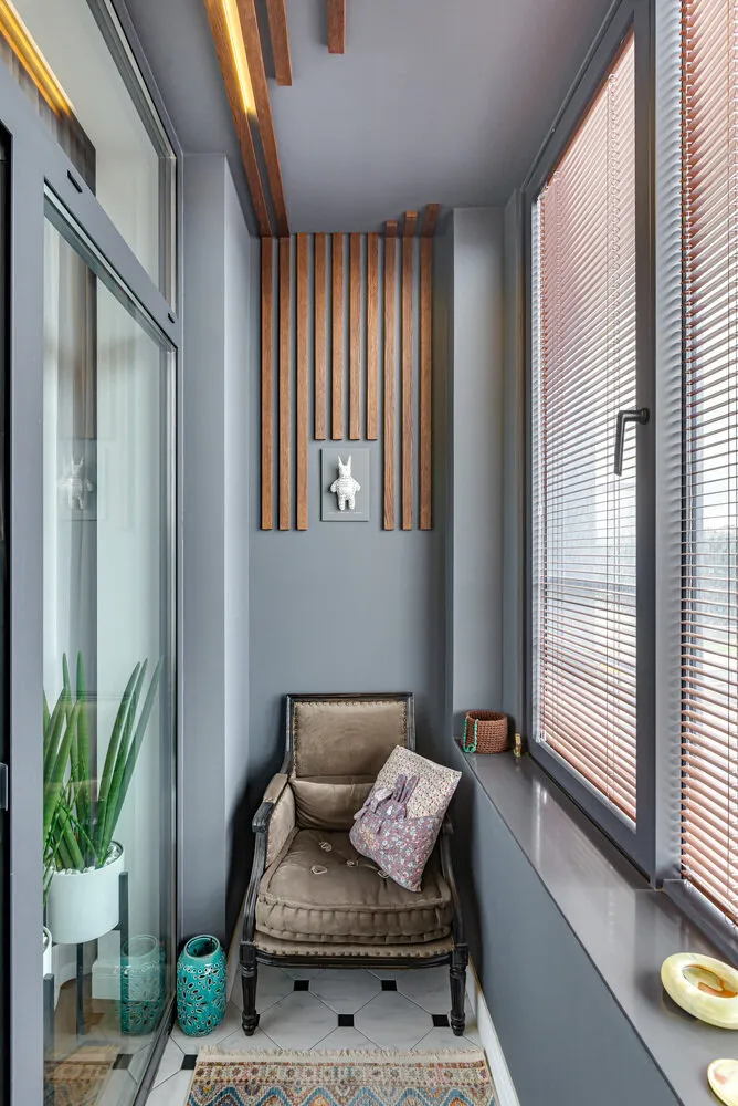 Foto: Balcón en estilo ecléctico, Apartamento, Proyecto de la Semana, Moscú, 3 habitaciones, 60-90 m², Legkocom, Irina Volchenko – foto en nuestro sitio web