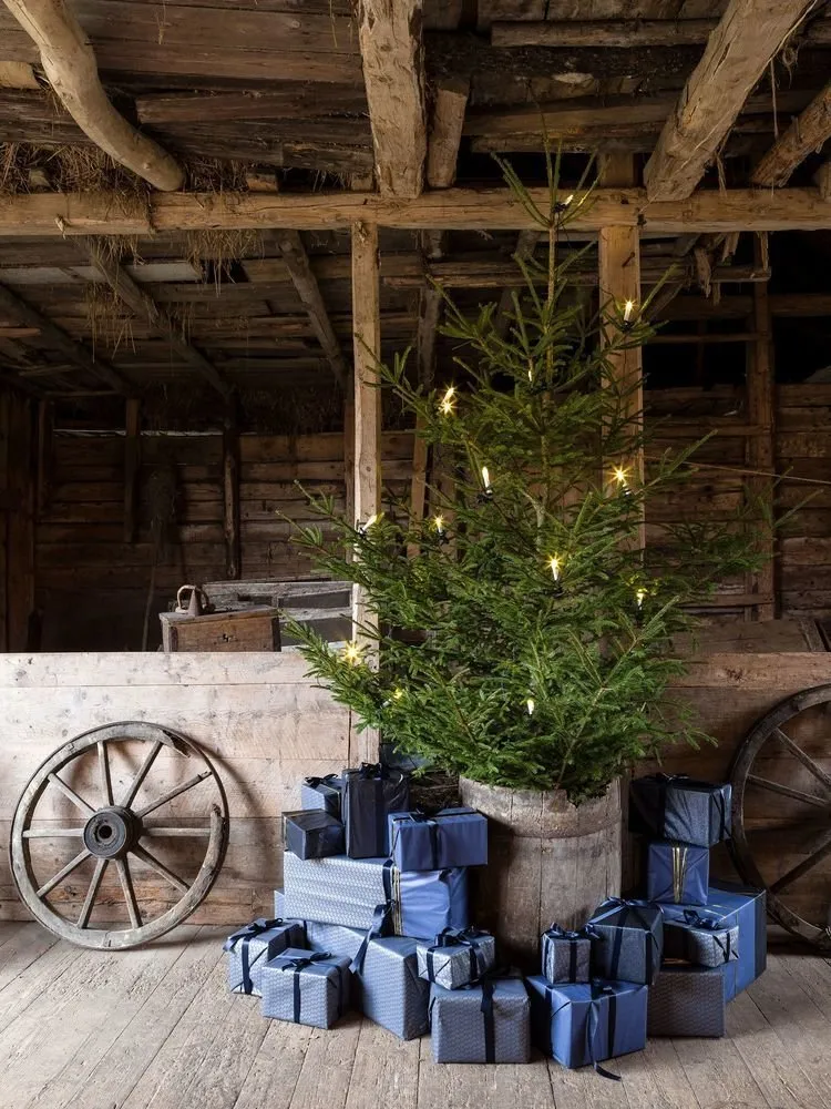 Photo: In style, Interior decoration, House, Sweden, Scandinavian interior, Christmas decor, New Year's decor, how to decorate an interior for the new year – photo on our website