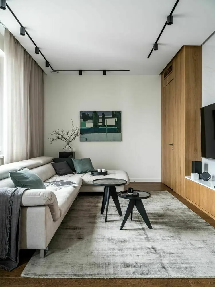 Foto: Sala de estar en estilo moderno, Proyecto de la Semana, 4 o más habitaciones, Más de 90 metros cuadrados – fotos en nuestro sitio web