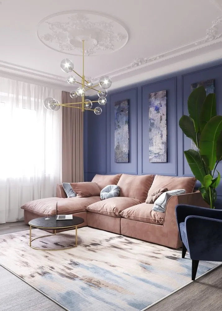 Foto: Wohnzimmer im Modern-Stil, Tipps, Renovierung in der Praxis – Fotos auf unserer Website