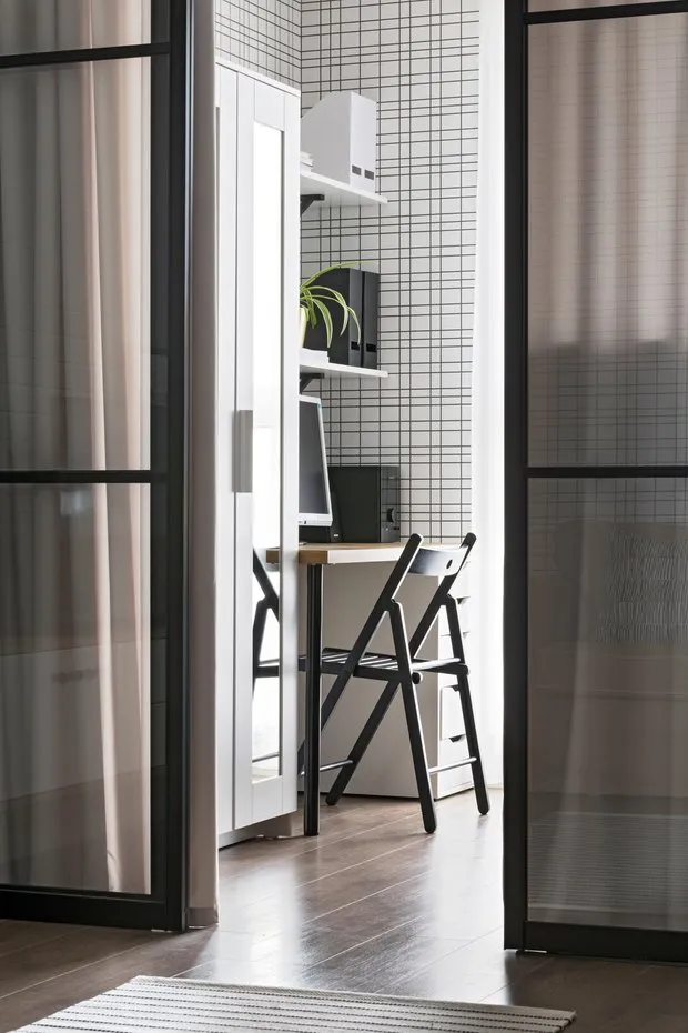 Foto: Oficina en estilo Escandinavo, Moderno, Apartamento pequeño – foto en nuestro sitio web