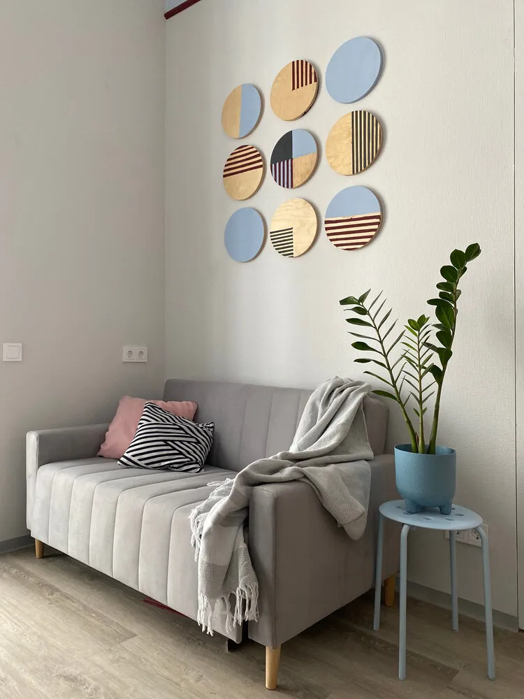 Foto: estilo escandinavo, vivienda pequeña, apartamento, proyecto del día, San Petersburgo, Pushkin, 1 habitación, 40-60 metros, Ekaterina Bezyazychnaya – fotos en nuestro sitio web