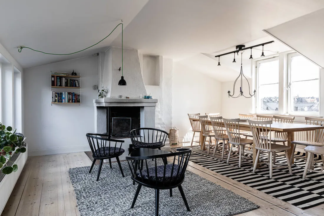 照片:斯堪的纳维亚餐厅与厨房,公寓,小贴士,40-60平方米 – 我们网站上的照片