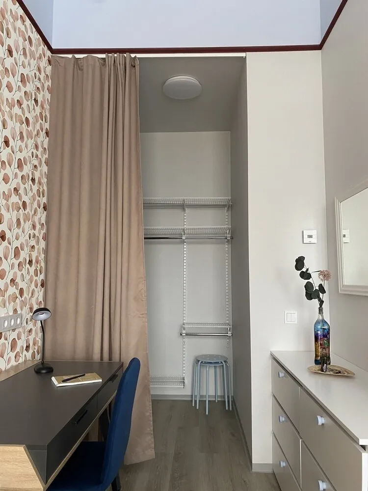 Фотография: в стиле , Скандинавский, Малогабаритная квартира, Квартира, Проект дня, Санкт-Петербург, Пушкин, 1 комната, 40-60 метров, Екатерина Безъязычная – фото на нашем сайте