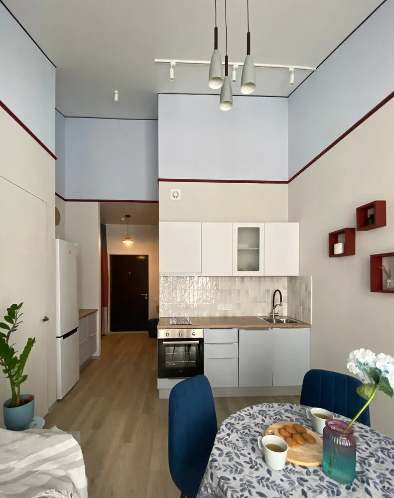 Foto: estilo escandinavo, vivienda pequeña, apartamento, proyecto del día, San Petersburgo, Pushkin, 1 habitación, 40-60 metros, Ekaterina Bezyazychnaya – fotos en nuestro sitio web