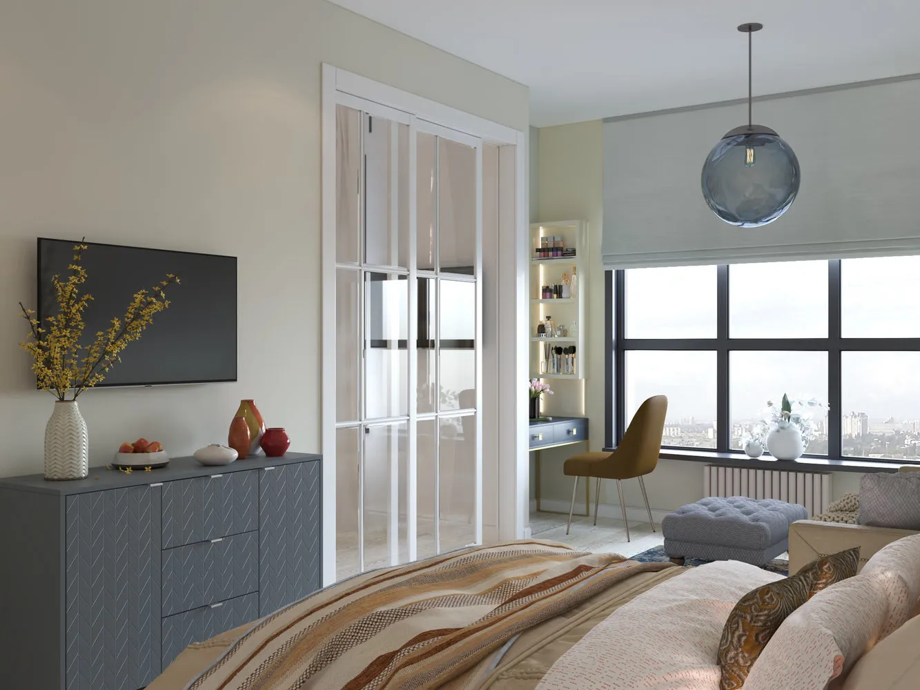 Foto: Schlafzimmer im Modern-Stil, Tipps, Renovierung in der Praxis – Fotos auf unserer Website