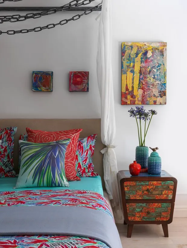 Foto: Dormitorio en estilo Ecléctico, Apartamento pequeño – foto en nuestro sitio web