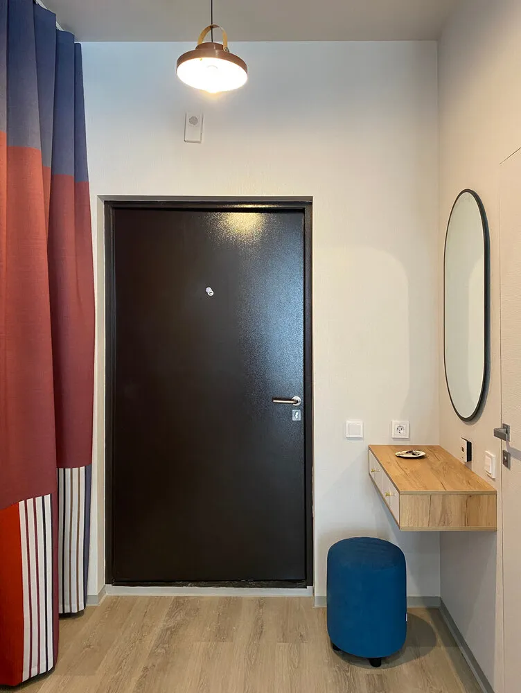 Foto: estilo escandinavo, vivienda pequeña, apartamento, proyecto del día, San Petersburgo, Pushkin, 1 habitación, 40-60 metros, Ekaterina Bezyazychnaya – fotos en nuestro sitio web