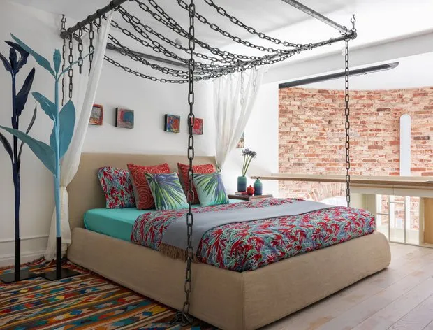 Foto: Dormitorio en estilo Ecléctico, Apartamento pequeño – foto en nuestro sitio web