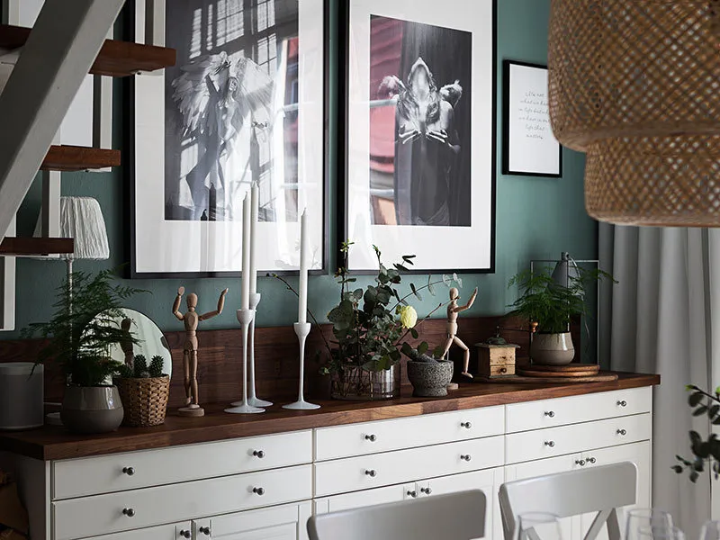 照片：北欧、普罗旺斯和乡村风格的客厅，室内装饰，公寓，瑞典，斯德哥尔摩，3个房间 – 我们网站上的照片