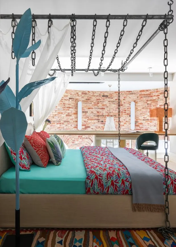 Foto: Dormitorio en estilo Ecléctico, Apartamento pequeño – foto en nuestro sitio web