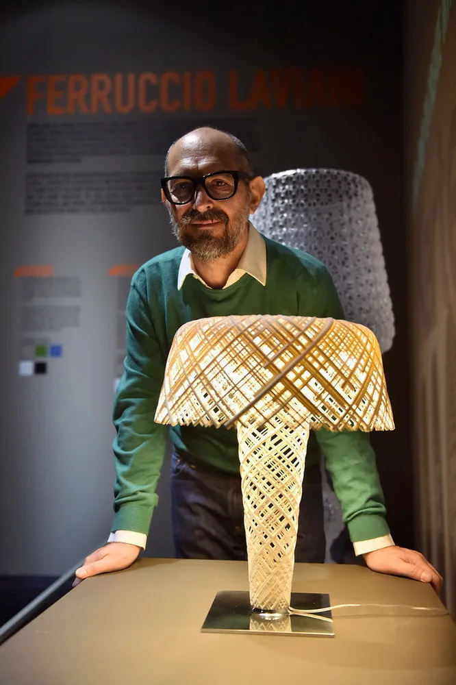 Ferruccio Laviani and his Nest Lamp (Kartell)