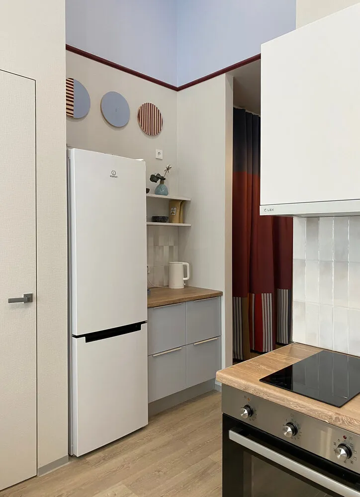 Foto: estilo escandinavo, vivienda pequeña, apartamento, proyecto del día, San Petersburgo, Pushkin, 1 habitación, 40-60 metros, Ekaterina Bezyazychnaya – fotos en nuestro sitio web