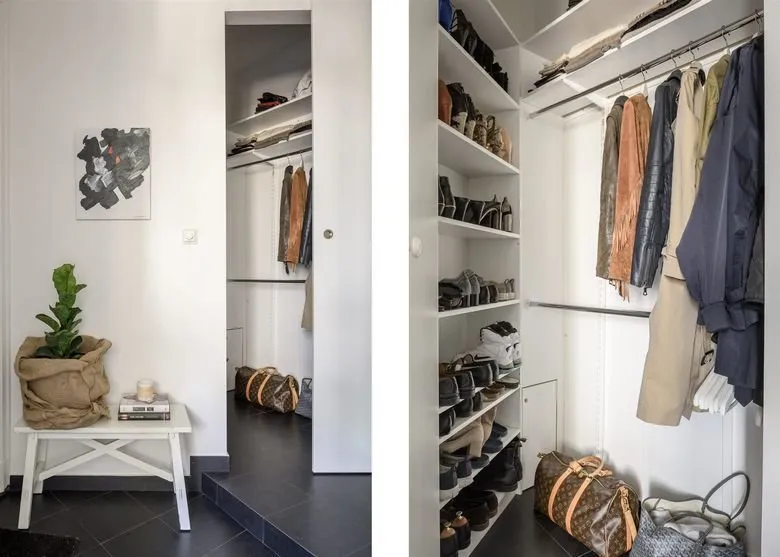 Фотография: Гардеробная в стиле Современный, Скандинавский, Декор интерьера, Квартира – фото на нашем сайте