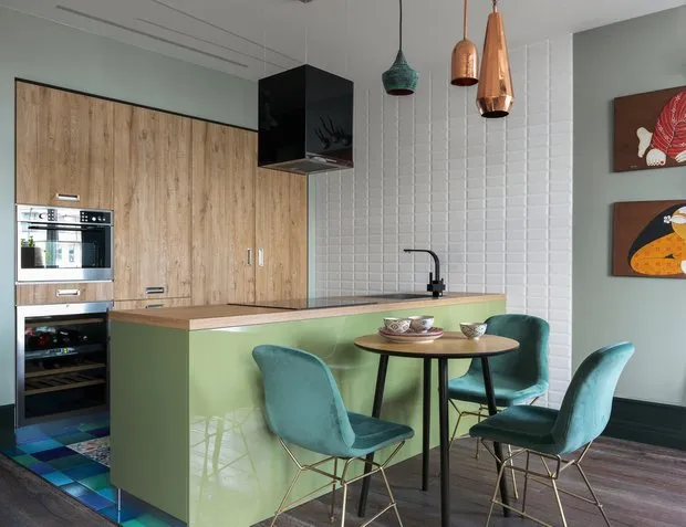 Foto: Cocina y comedor en estilo Moderno, Apartamento pequeño – foto en nuestro sitio web