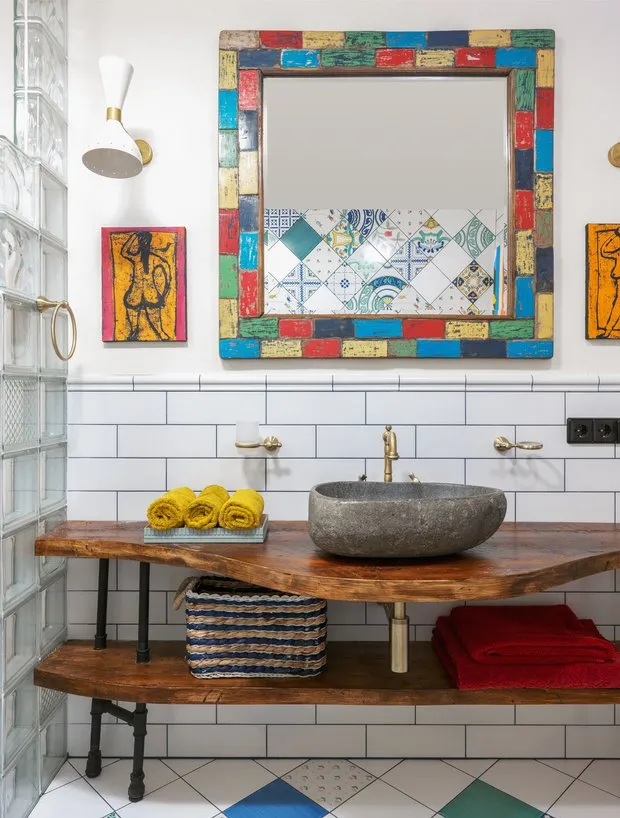 Foto: Baño en estilo Oriental, Ecléctico, Apartamento pequeño – foto en nuestro sitio web