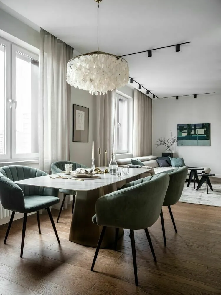 Foto: Cocina y comedor en estilo moderno, Proyecto de la Semana, 4 o más habitaciones, Más de 90 metros cuadrados – fotos en nuestro sitio web