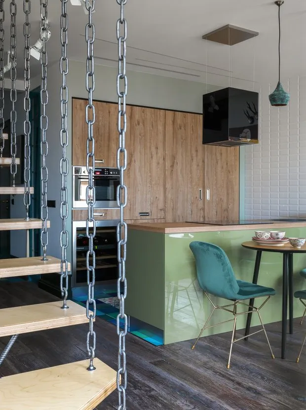 Foto: Cocina y comedor en estilo Moderno, Apartamento pequeño – foto en nuestro sitio web
