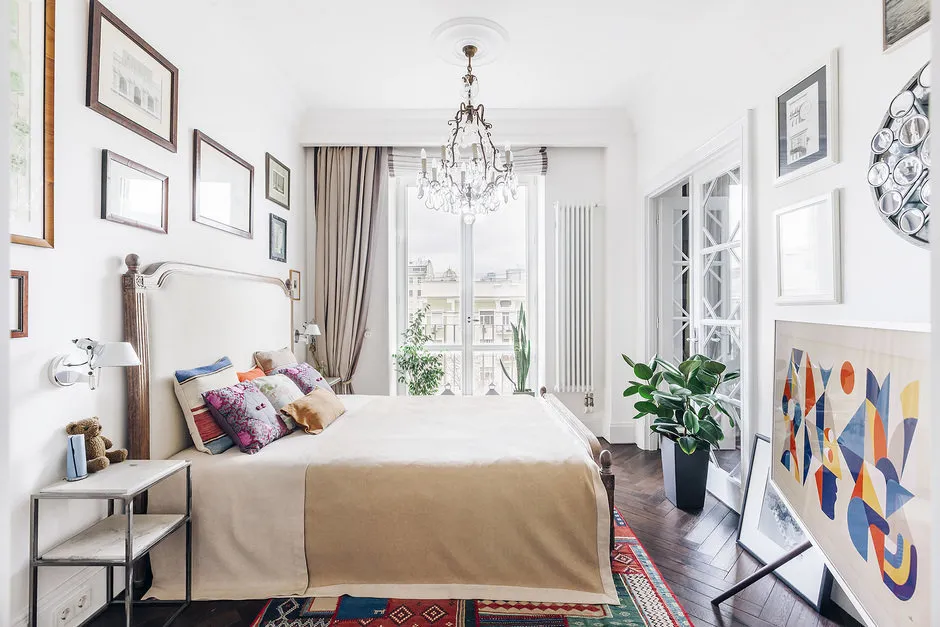 电视 The Frame，三星。室内设计：Pavel Zheleznov