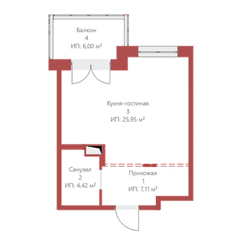 Фотография: в стиле , Скандинавский, Малогабаритная квартира, Квартира, Проект дня, Санкт-Петербург, Пушкин, 1 комната, 40-60 метров, Екатерина Безъязычная – фото на нашем сайте