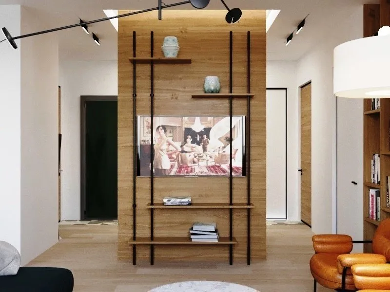 图片:现代风格客厅,衣帽间,技巧,指南,Studio 3.14,Oksana Tsymbalova,Quadro Room,LINES,EDDS,Zi-Design – 我们网站上的照片