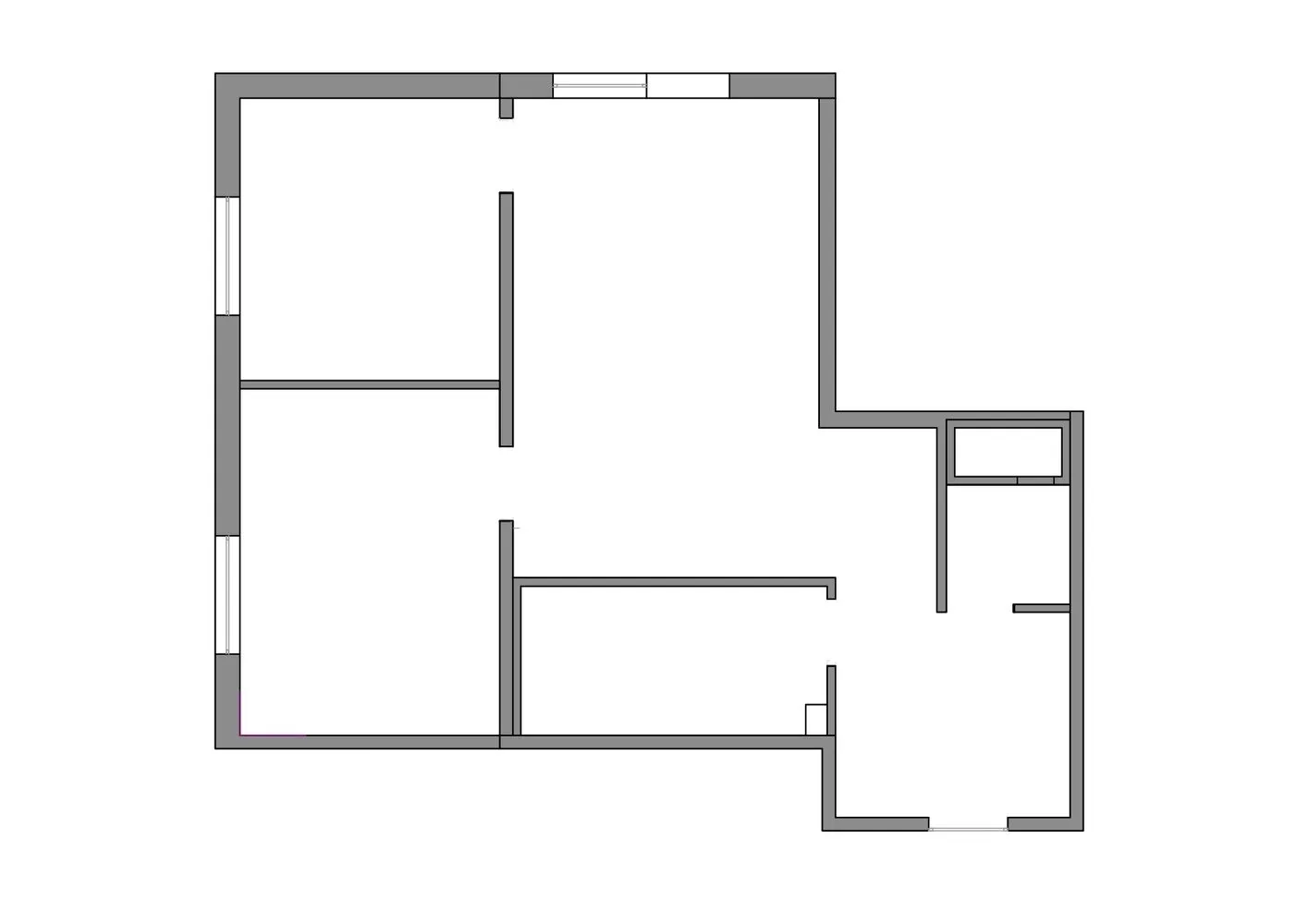 Foto: estilo moderno, apartamento, minimalismo, proyecto de la semana, San Petersburgo, edificio monolítico, 3 habitaciones, 60-90 metros, Svetlana Mamaenko – foto en nuestro sitio web