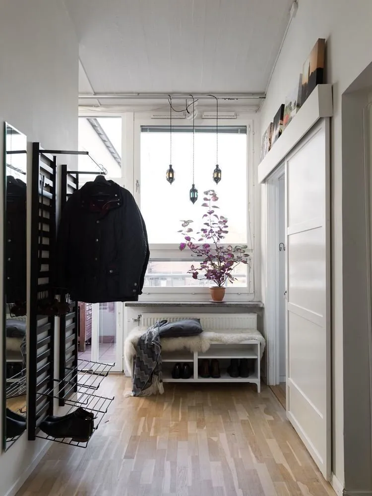 Photo: in style, Scandinavian, Modern, Apartment, Tips, White, Grey, Blue, 3 rooms, 40-60 sqm – photo on our website