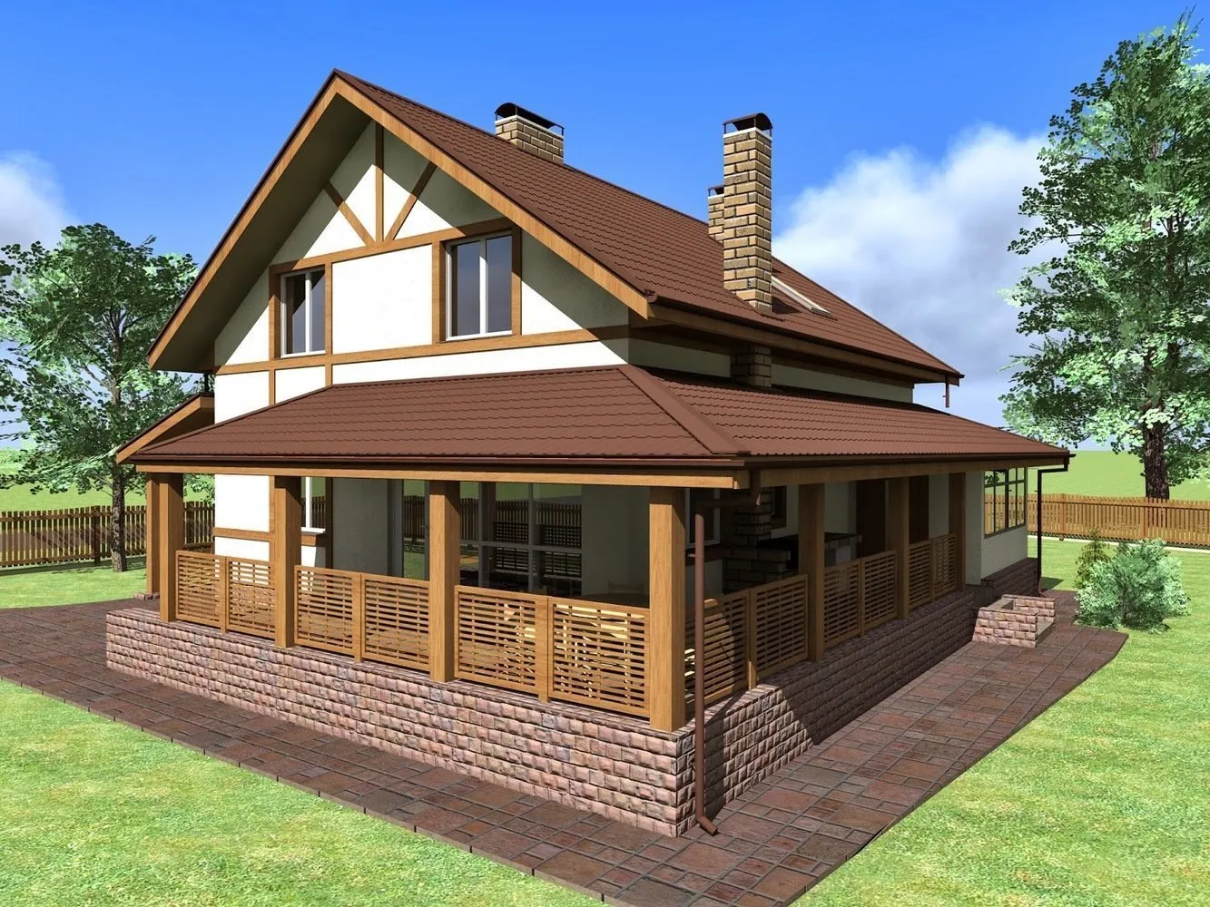 Photo: in style, House, Tips, Dacha, Townhouse – photo on our website