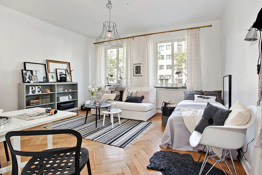 照片：北欧风格客厅，技巧，Ruslan Kirnichansky – 我们网站上的照片