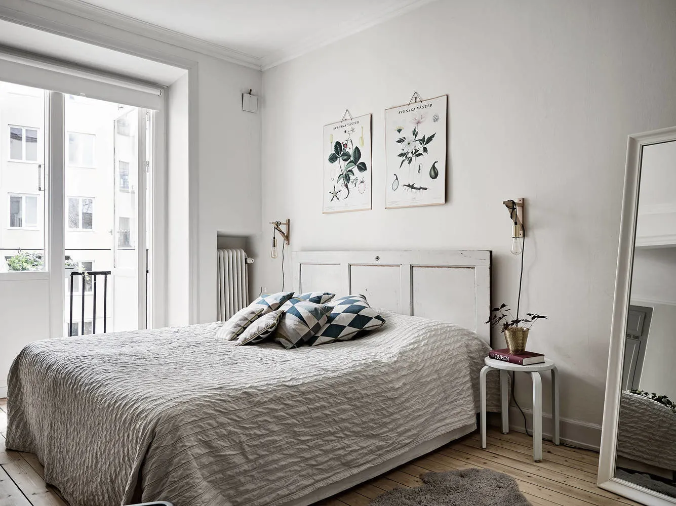 照片:北欧风格卧室,公寓,技巧 – 我们网站上的照片