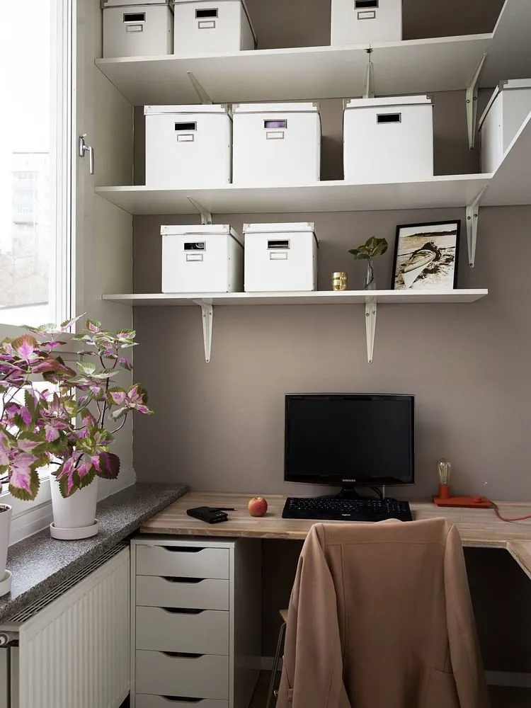 Photo: in style, Scandinavian, Modern, Apartment, Tips, White, Grey, Blue, 3 rooms, 40-60 sqm – photo on our website