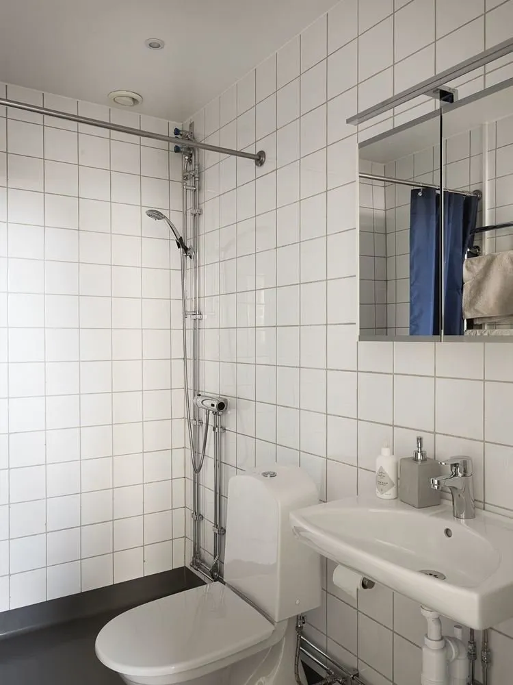 Photo: in style, Scandinavian, Modern, Apartment, Tips, White, Grey, Blue, 3 rooms, 40-60 sqm – photo on our website