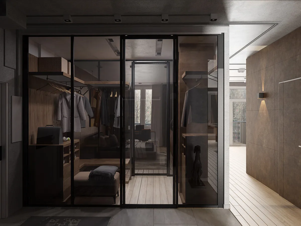 图片:loft风格衣帽间,技巧,指南,Studio 3.14,Oksana Tsymbalova,Quadro Room,LINES,EDDS,Zi-Design – 我们网站上的照片