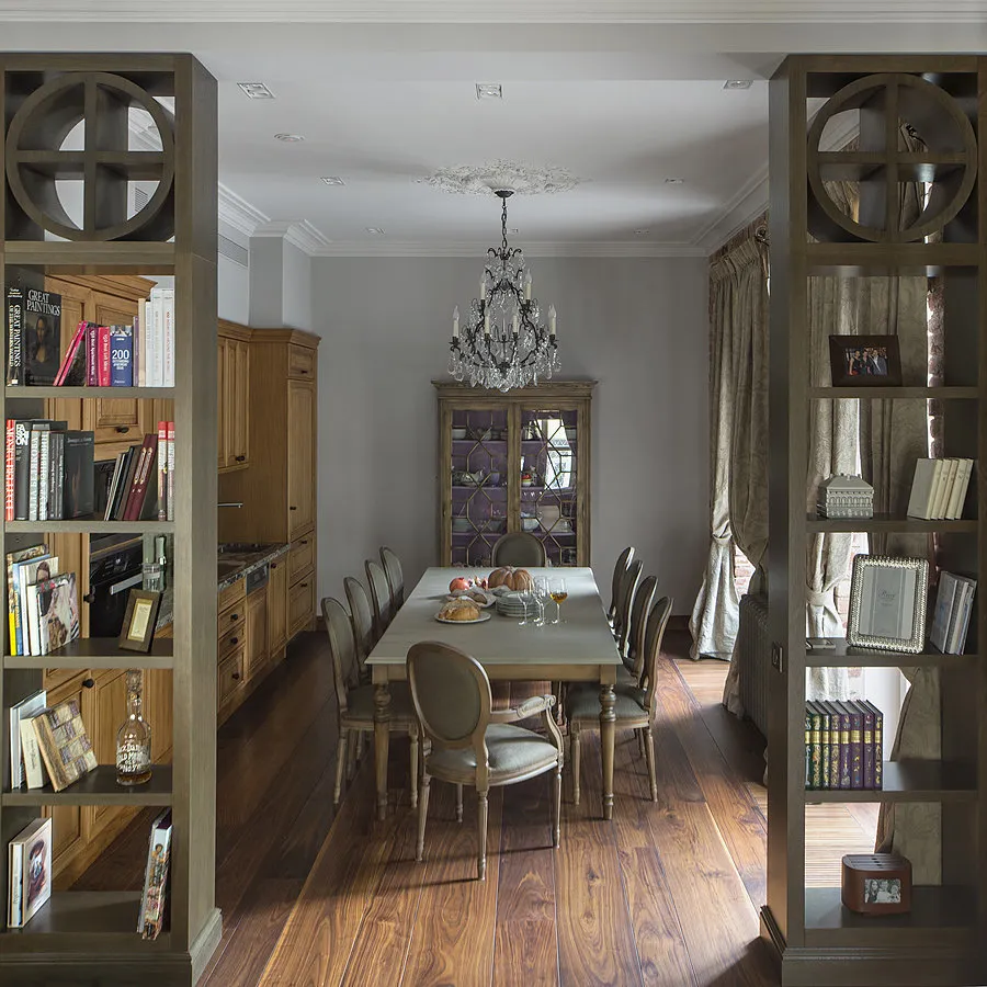 Photo: Kitchen and dining room in Classic style, House, Tips, Dacha, Townhouse – photo on our website