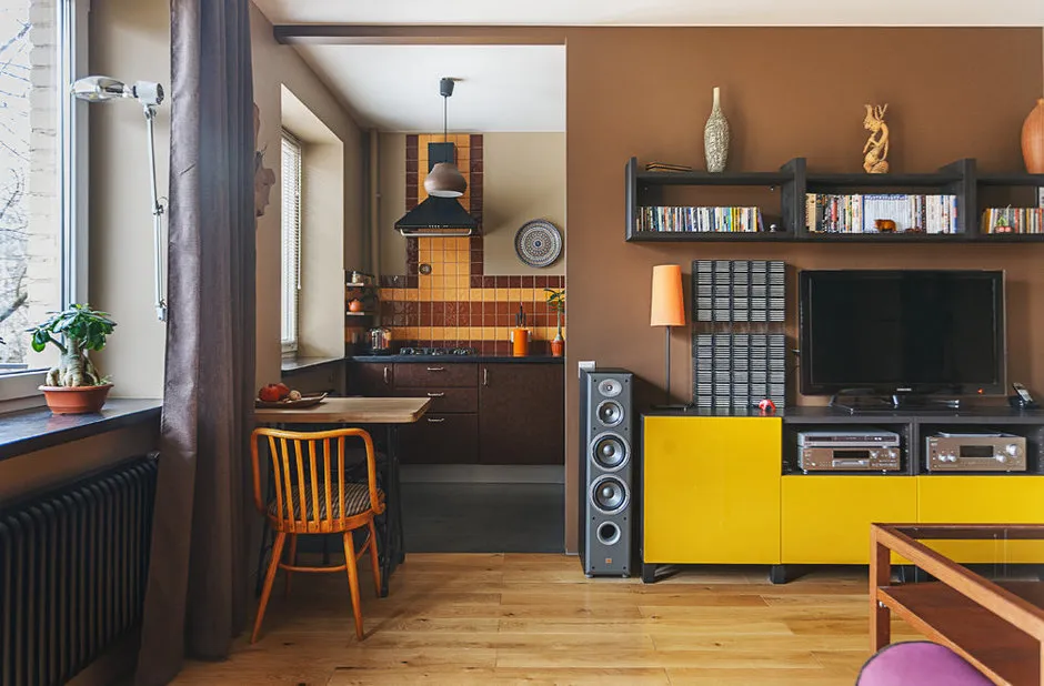 照片：工业风格客厅，技巧——我们网站上的照片