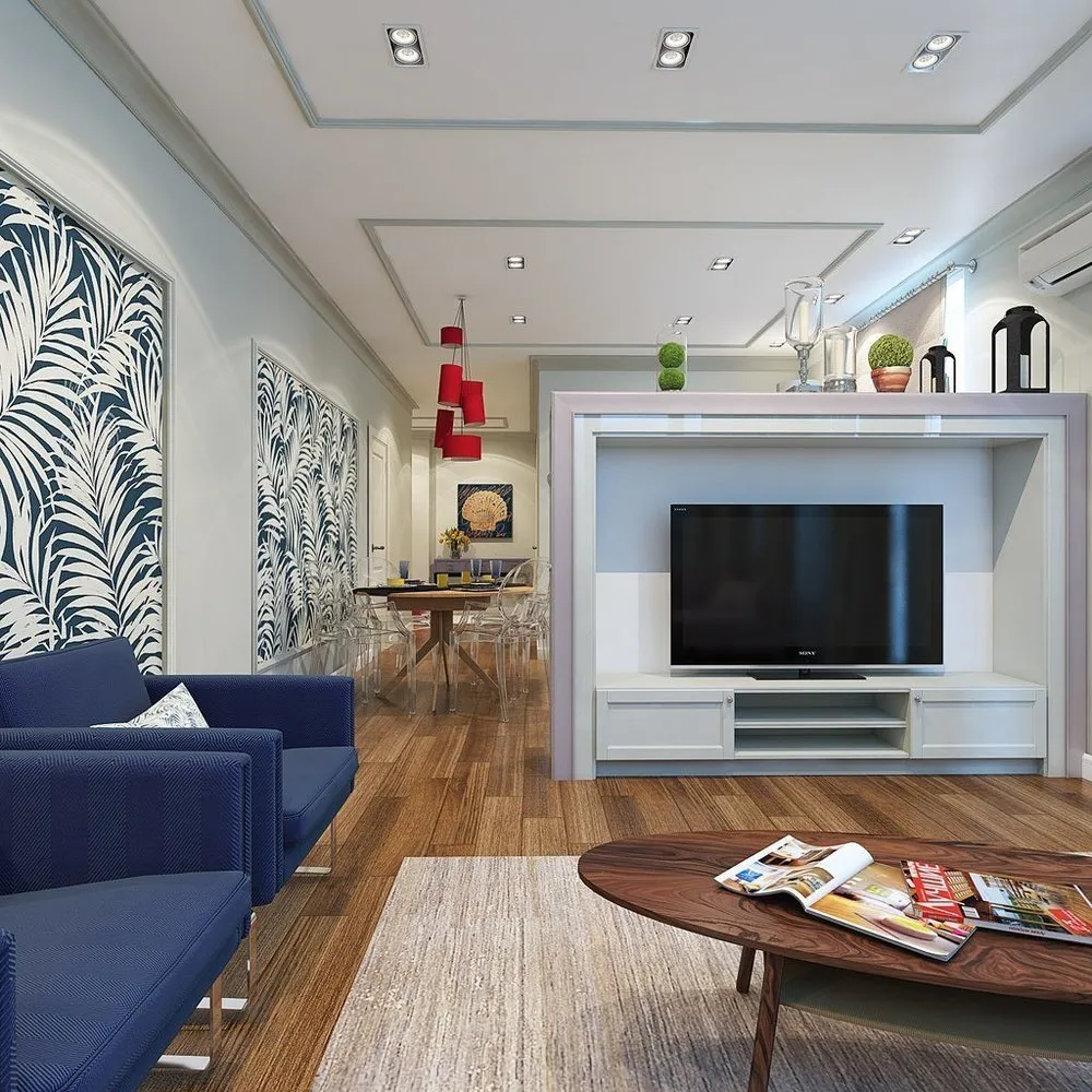 Photo: Living room in Modern style, Partitions, Guide, Koshka Interiors, gypsum board partition, Glass partition, OM Design, Insomnia, CENS architects, studio 'Enigma', Marina Svetlova, Forma Dom, panel partition in bedroom – photo on our website