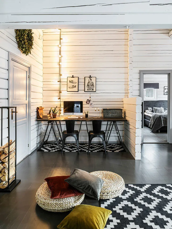 照片：斯堪的纳维亚风格书房，室内装饰，瑞典，房屋与小屋 – 我们网站上的照片