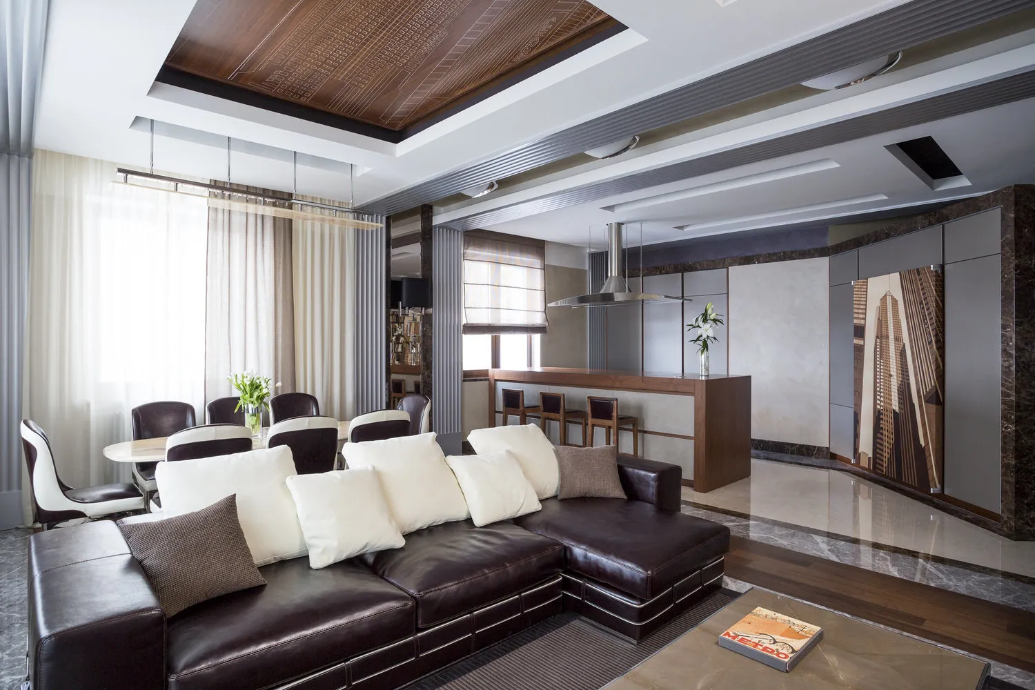 照片：现代风格客厅，技巧——我们网站上的照片