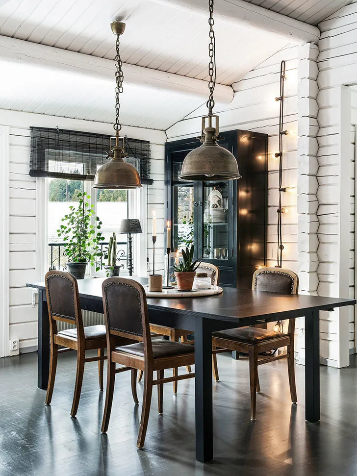 照片：斯堪的纳维亚风格厨房与餐厅，室内装饰，瑞典，房屋与小屋 – 我们网站上的照片