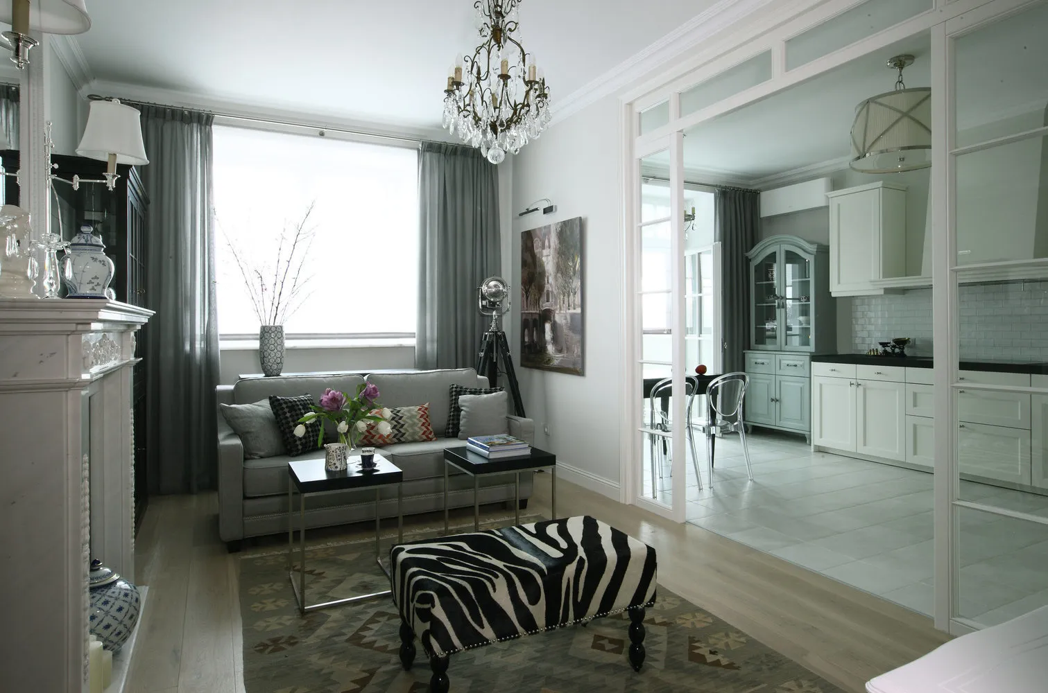 照片：现代风格客厅，技巧——我们网站上的照片