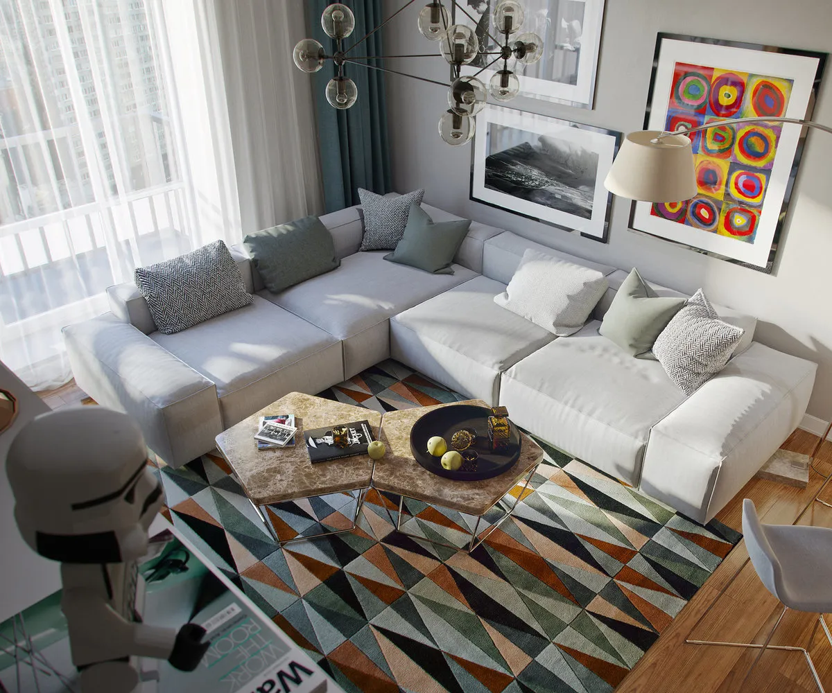 照片：现代客厅，室内装饰，OM设计，Tvoy设计师，S&T建筑师，Aiya设计，OBI，OBI，Studio 20:18，Oh, BOY! INTERIORS – 我们网站上的照片