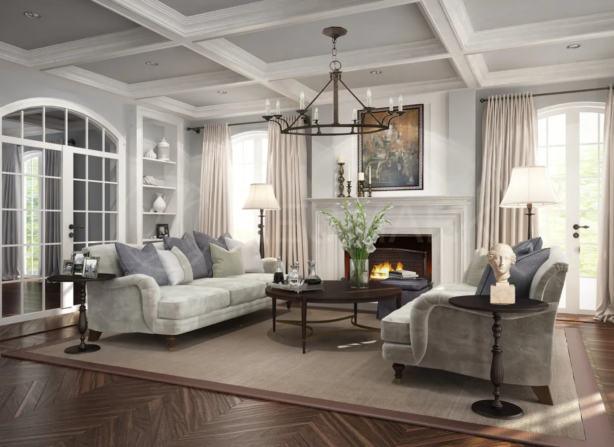 照片：古典风格客厅，技巧——我们网站上的照片