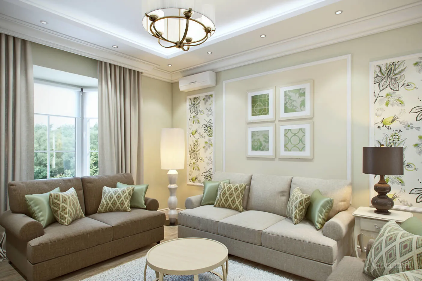 照片：现代风格客厅，技巧——我们网站上的照片